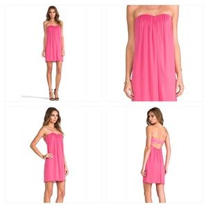 Alice & Olivia Jazz Center Drape Strapless Dress